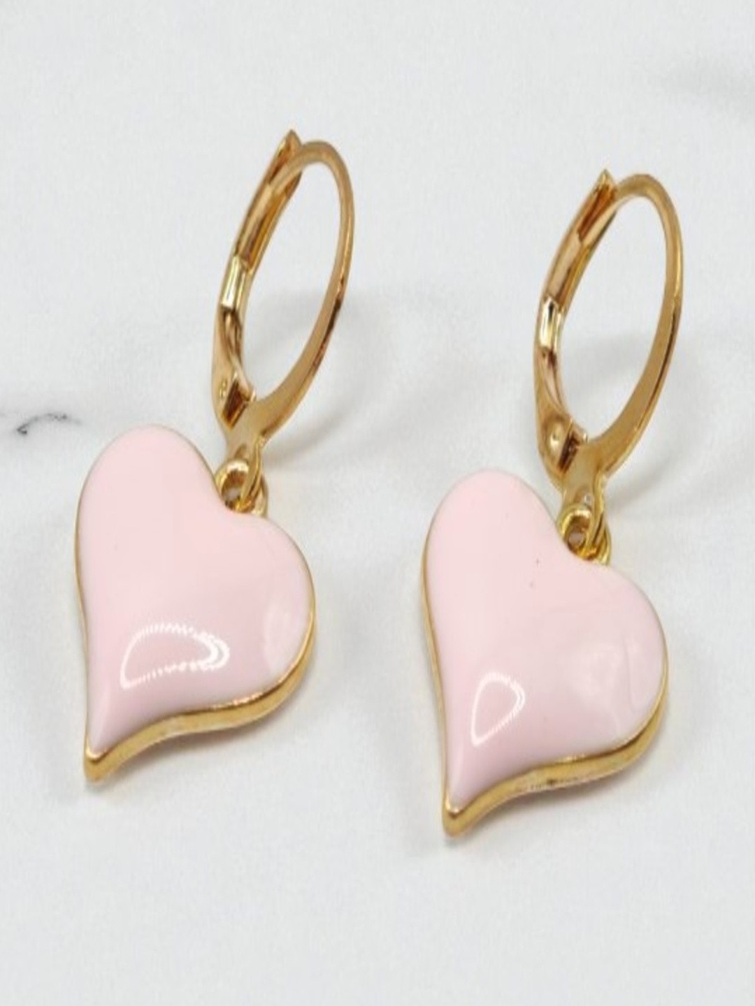 SAPRAA TRENDS Heart Shaped Hoop Earrings