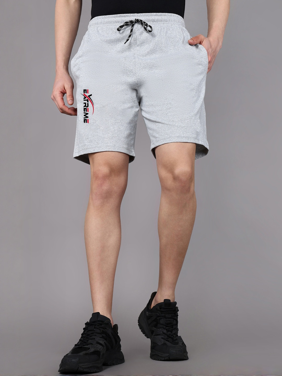Moda Rapido Men Grey Training Gym Shorts