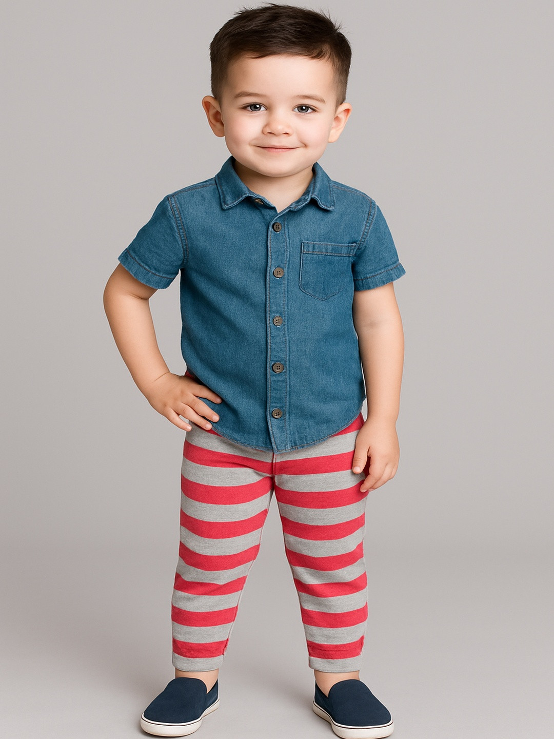 CORTICA Boys Multicoloured Cotton Pack of 2 Night Track Pants