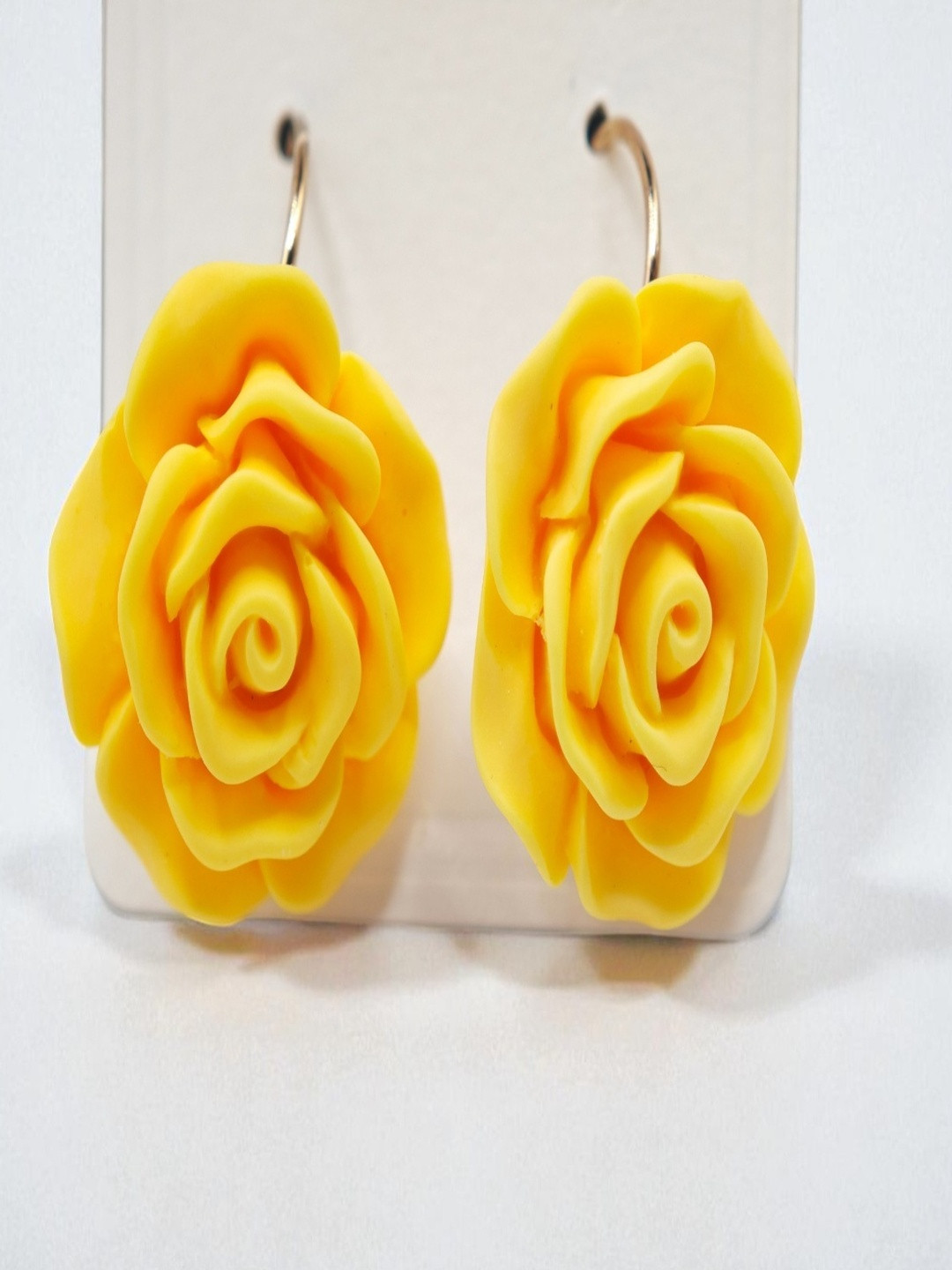 SAPRAA TRENDS French Hook Hanging Rose Hoop Earrings