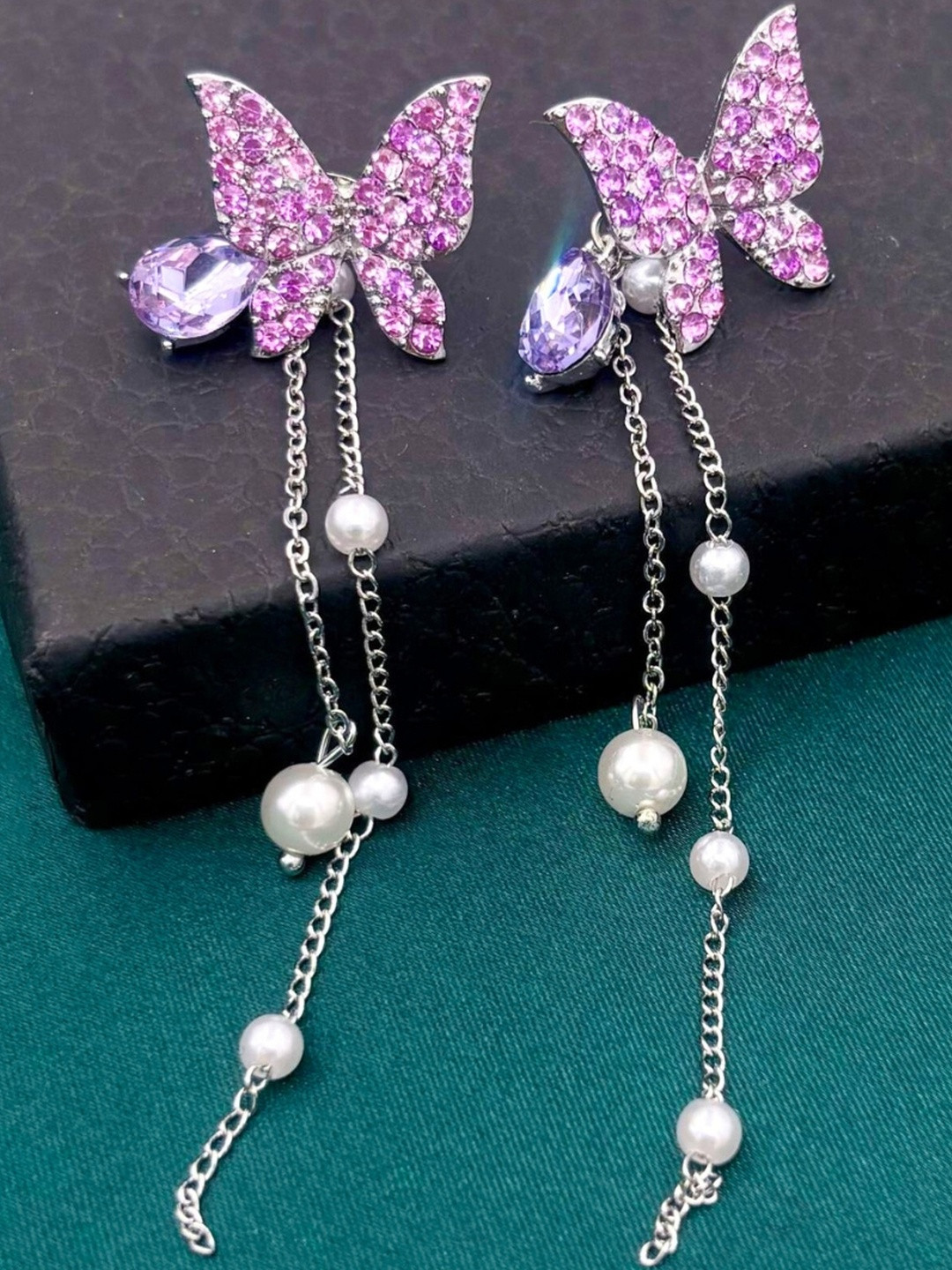 DressBerry Women Butterfly Purple Fashion Korean Earrings