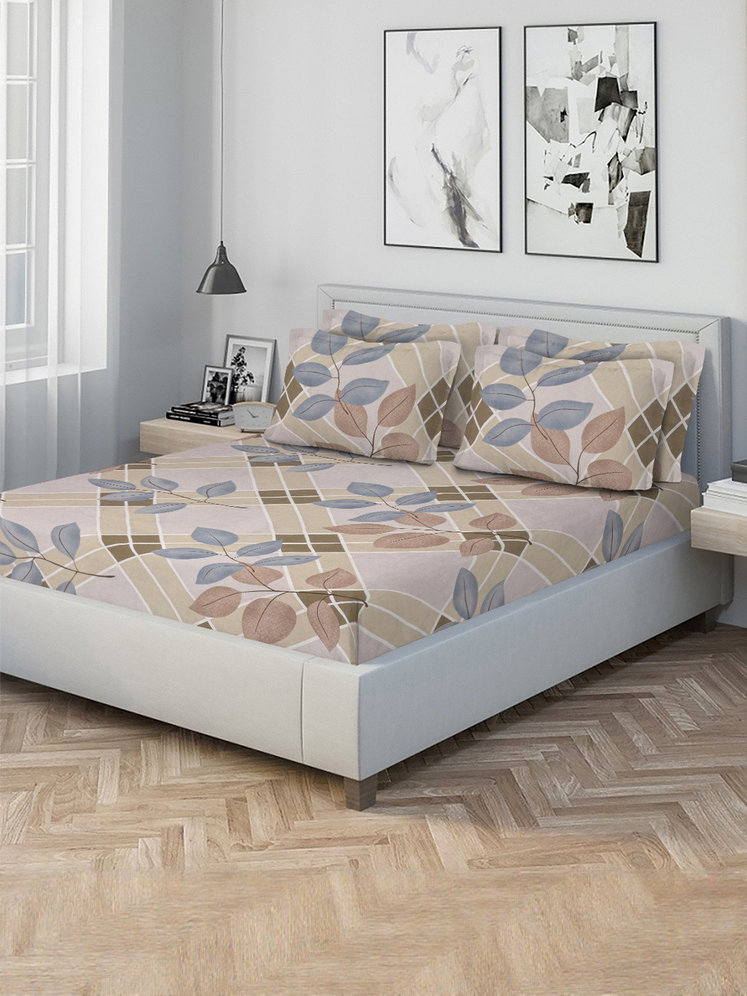 KLOTTHE 300 TC Polycotton King Bedsheets