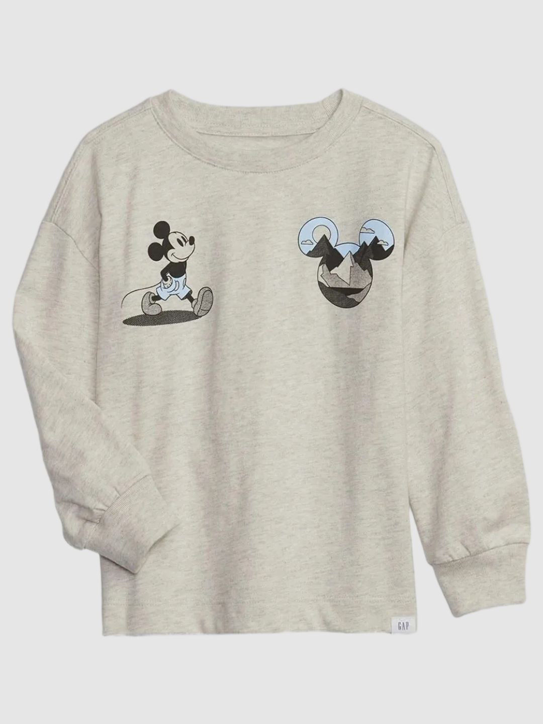 GAP Boys Mickey Mouse Print Crew Neck Sweatshirt