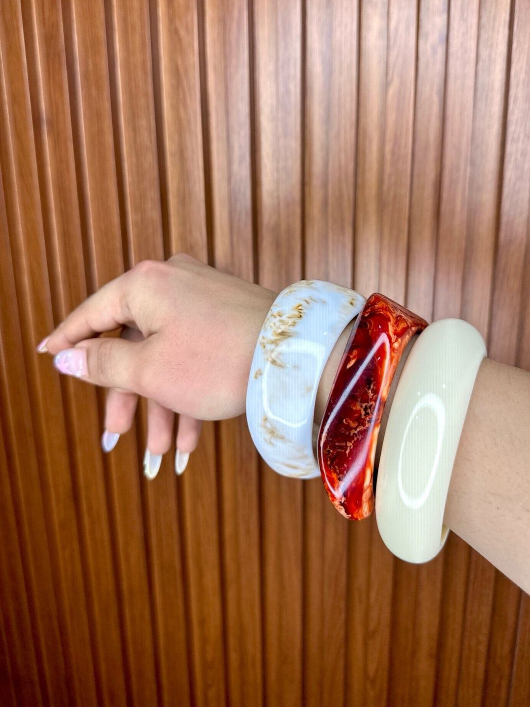 TAG 7 Set Of 3 Resin Bangles