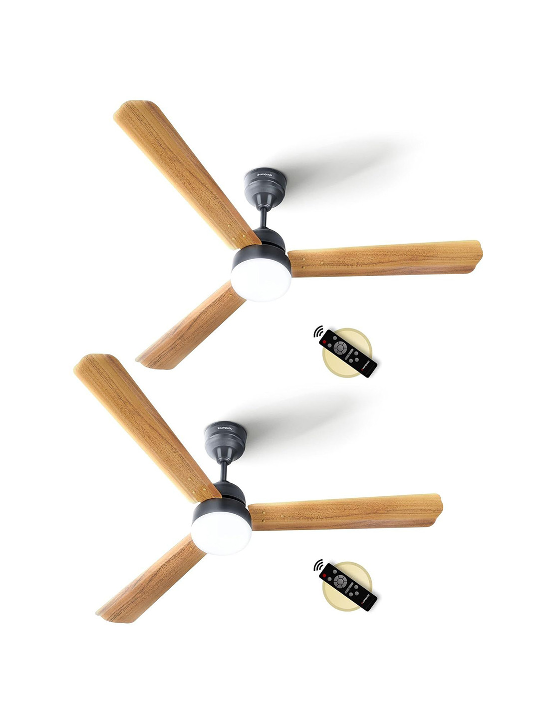 Longway Brown & White 2 Pieces 3 Blades Ceiling Fans