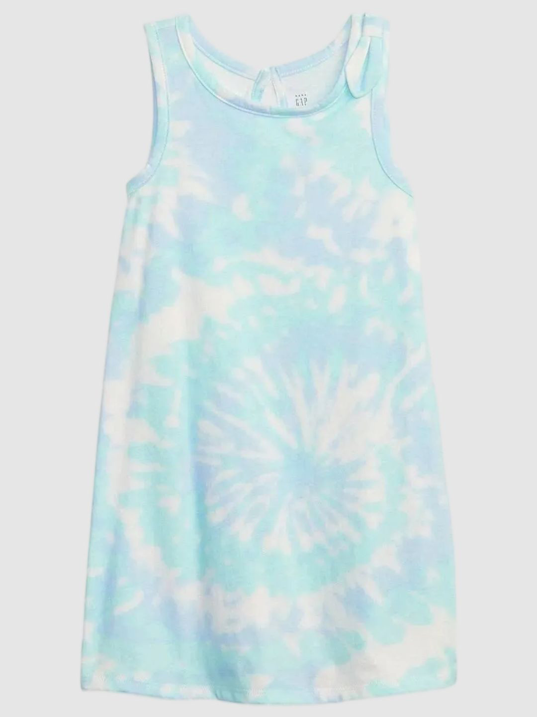 GAP Girls Tie-Dye Dyed Pure Cotton Knotted A-Line Dress