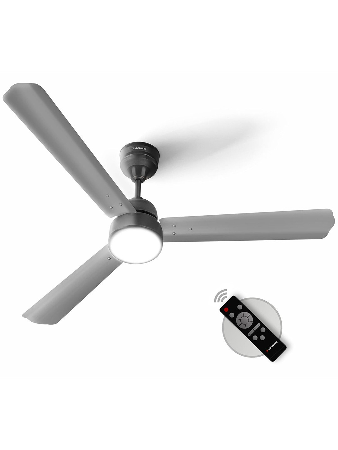Longway Grey Luminair 1200 mm BLDC LED Light Ceiling Fan