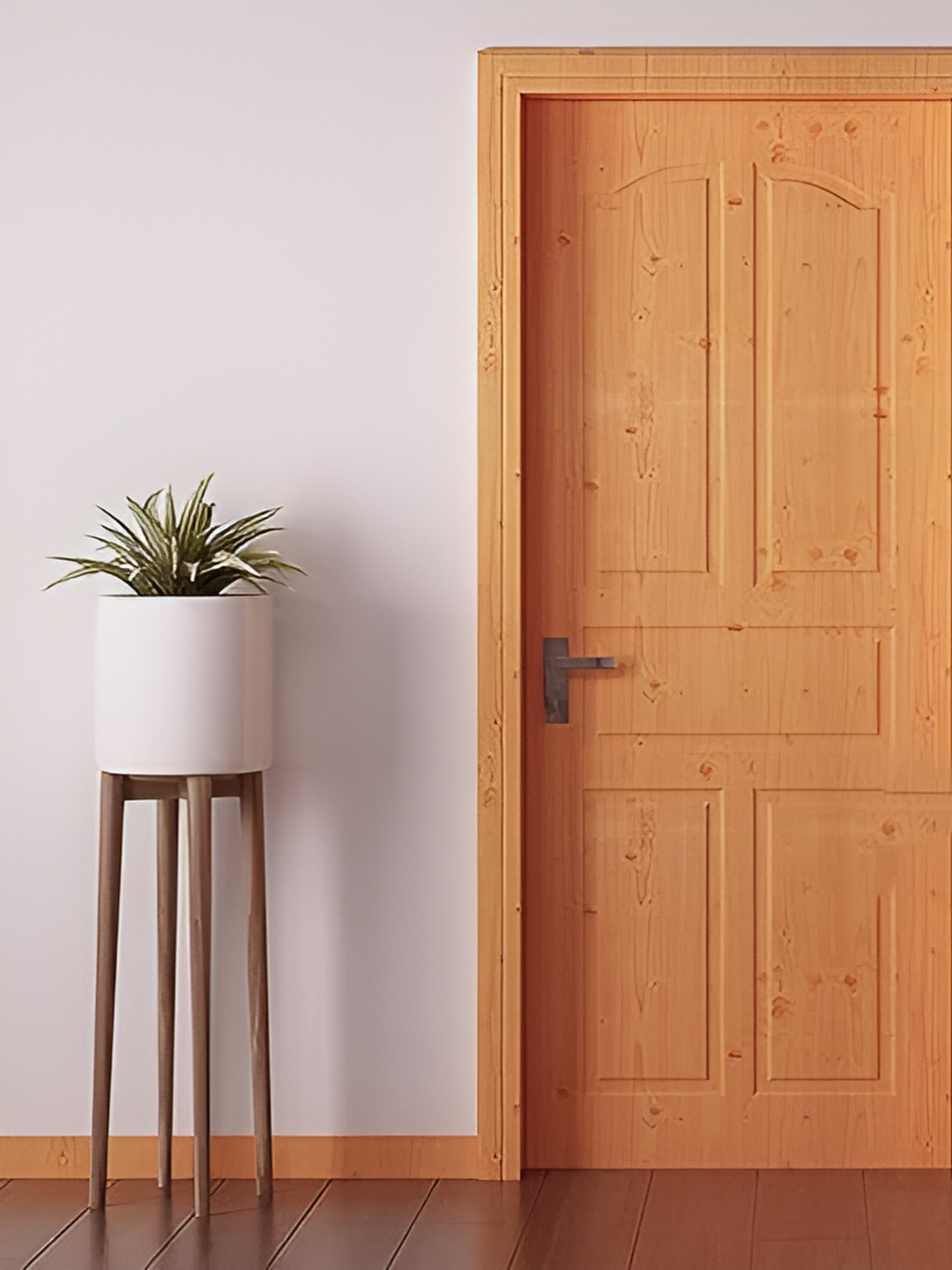 WOLPIN Brown Self Design Waterproof Wallpaper