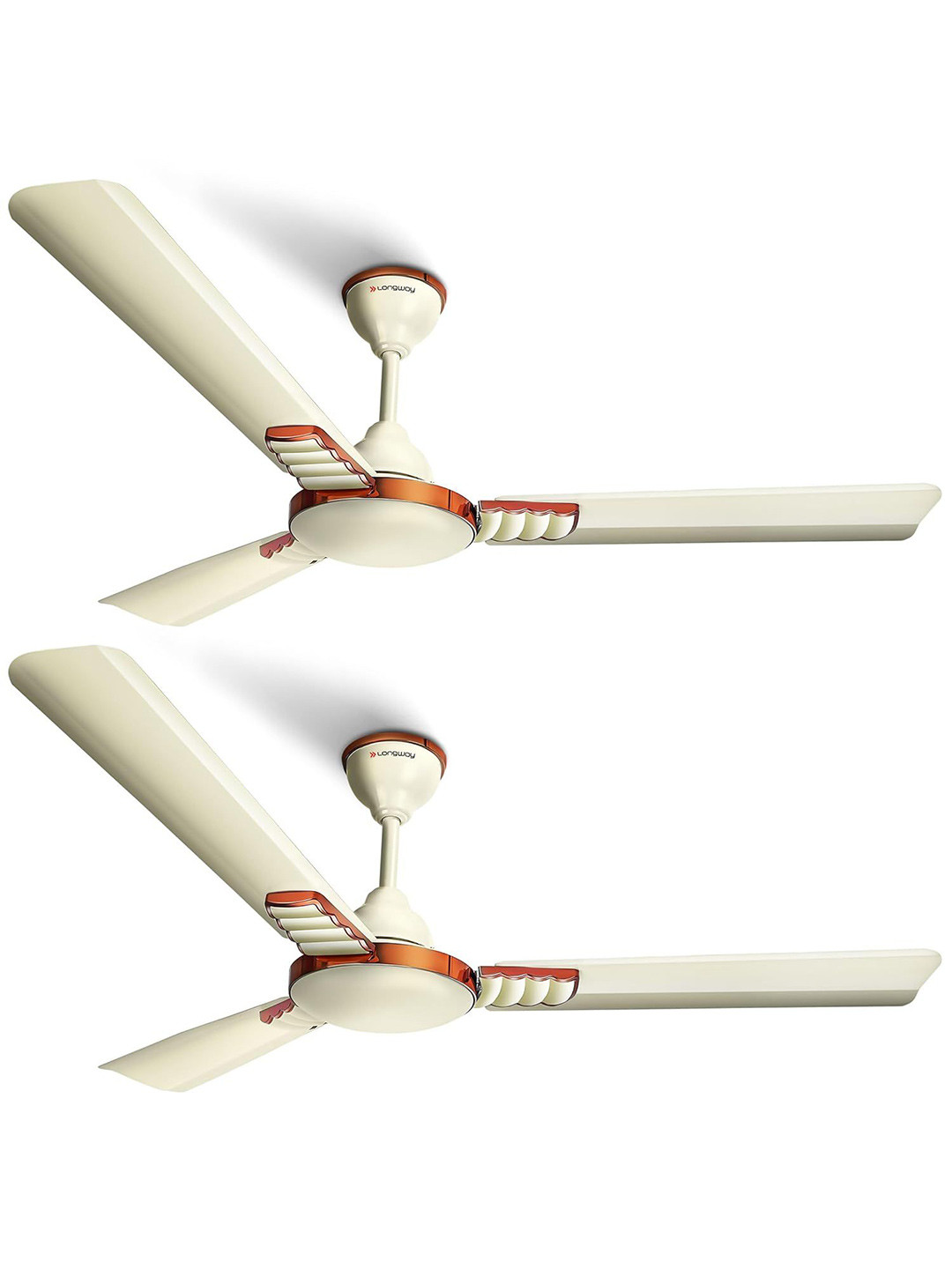 Longway Pack of 2 Ultra High Speed 3 Blade Ceiling Fan