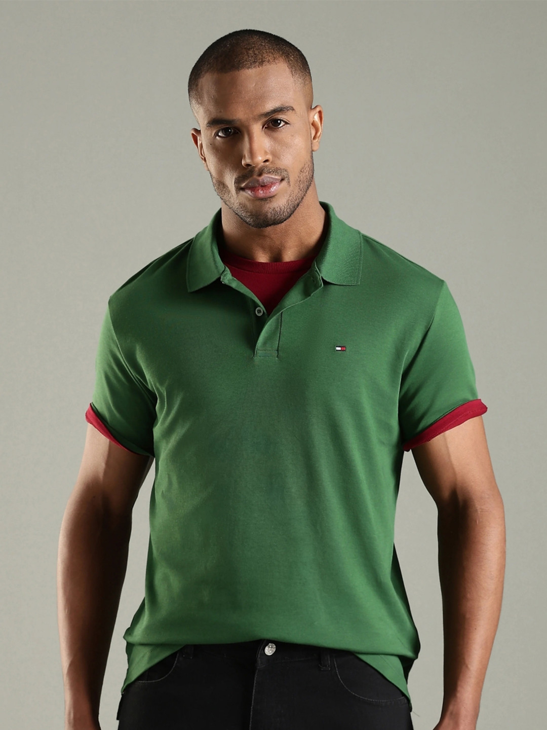 Tommy Hilfiger Polo Collar Regular Fit Cotton Polo T-Shirt