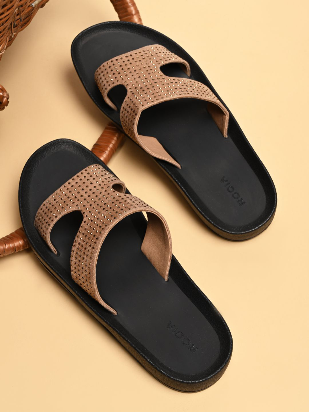 Rocia Women Embellished Studded Sliders