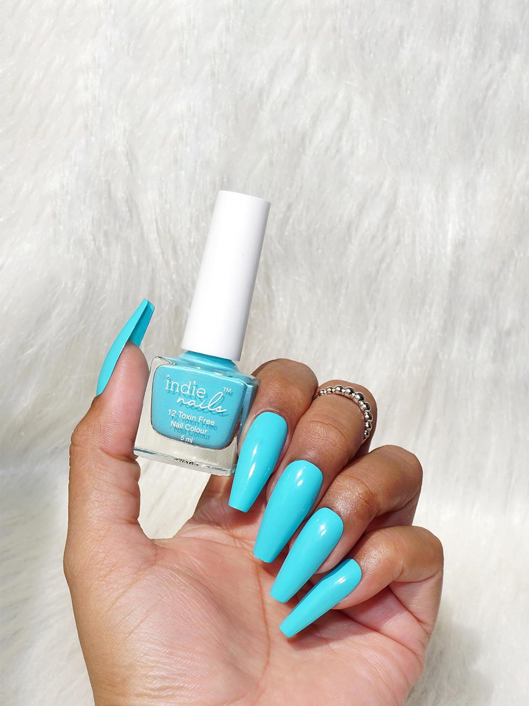 Indie Nails Nail Polish Aqua Blue Shade
