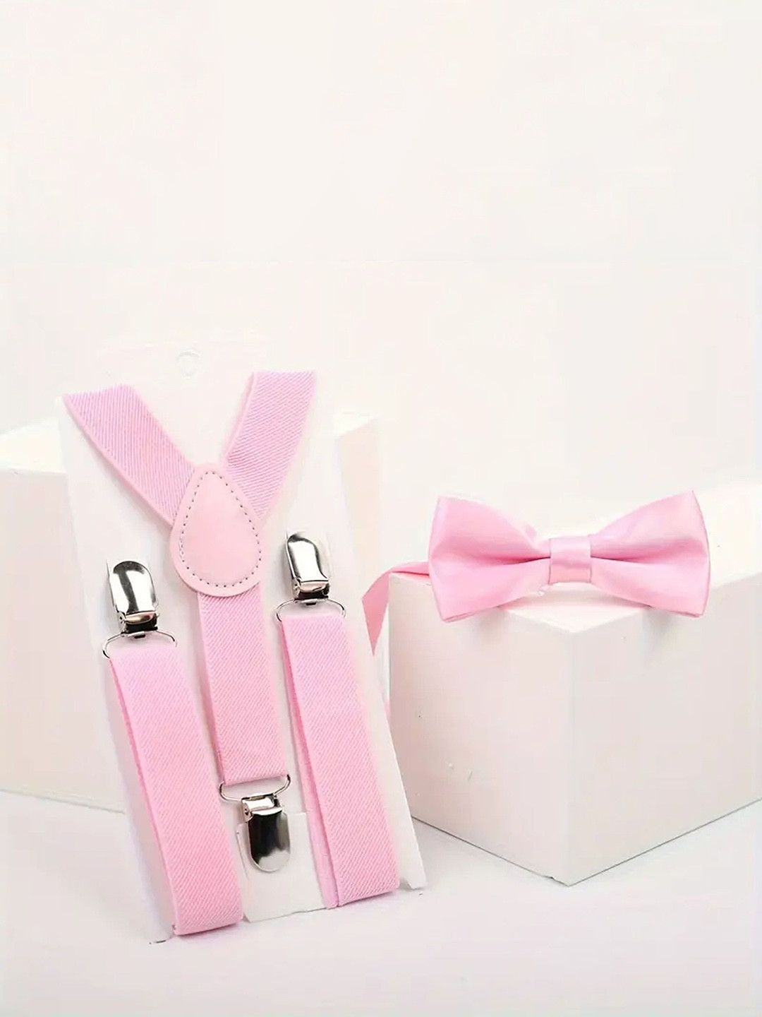 RR DESIGN Boys Adjustable Y-Back Suspender With Pre-Tied Bow