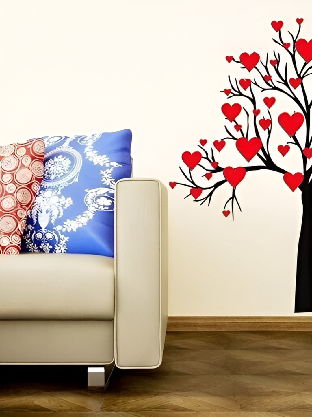 WOLPIN  Red & Black Printed Decals & Sticker