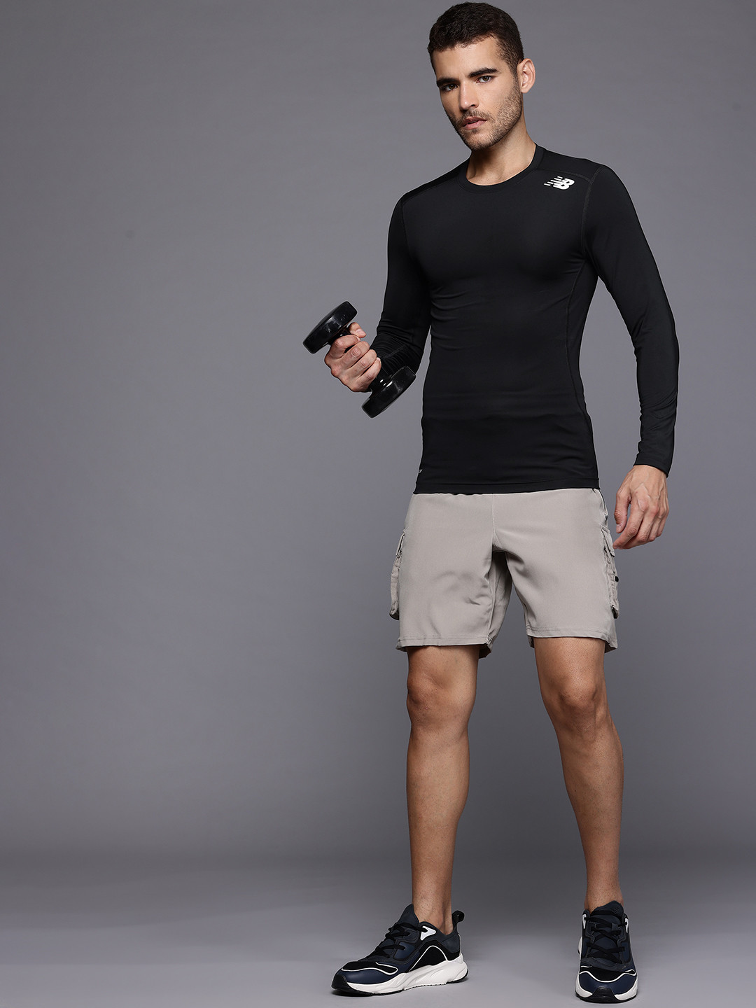 New Balance Brand Logo Detail Dry Fit Compression T-Shirt