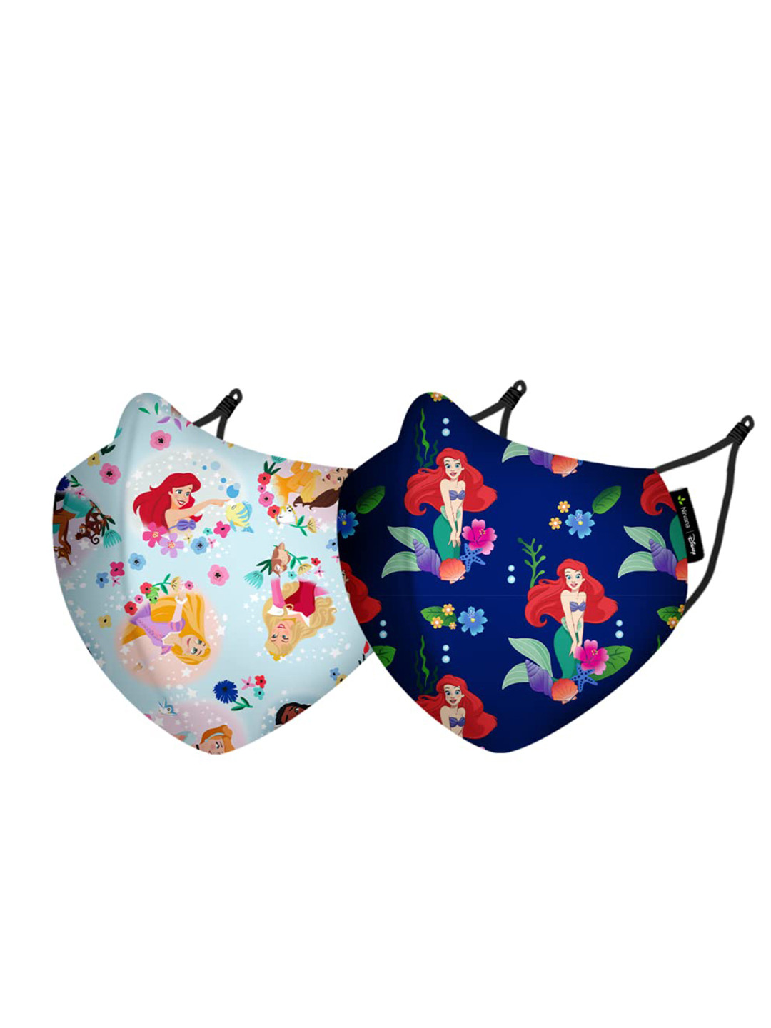 Airific Unisex Pack of 2 Nirvana - Ariel & Princess N95 Face Covering Masks