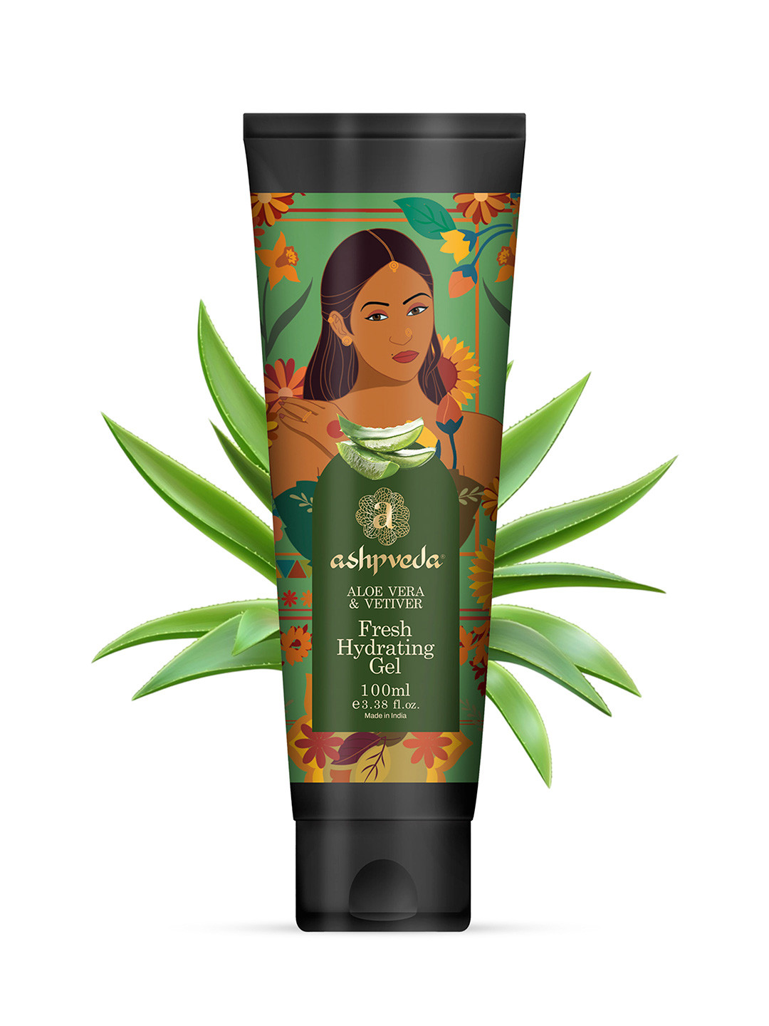 ASHPVEDA Fresh Hydrating Gel with Aloe Vera & Vetiver - 100 ml