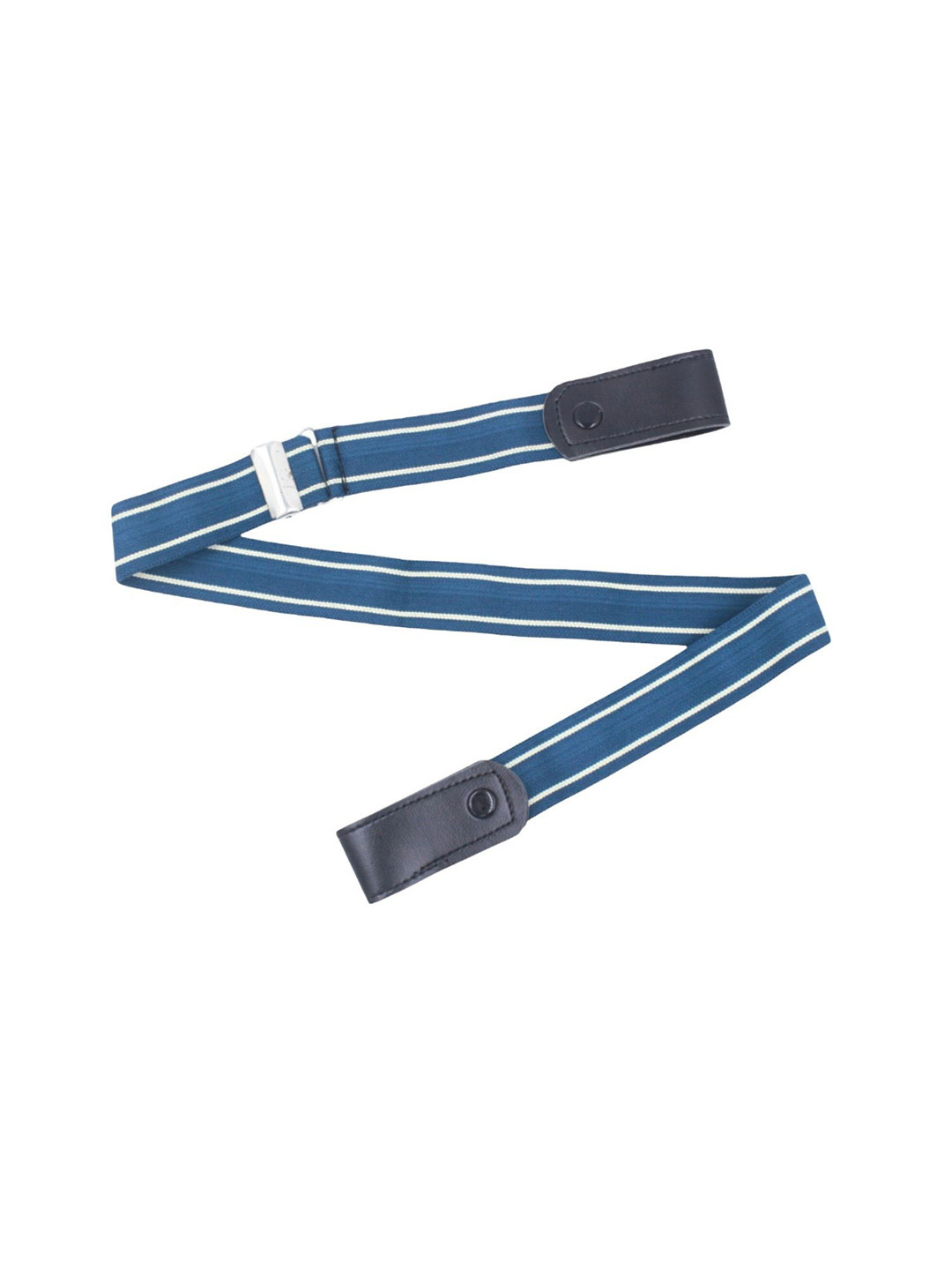 Niddleman Women Canvas Striped Buckle Less Belt