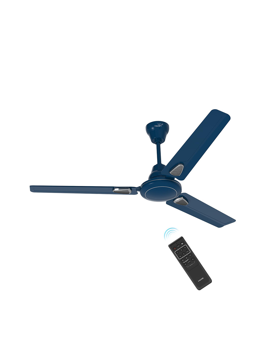 V-Guard Windle Deco Blue Remote Controlled 3 Blades Ceiling Fan