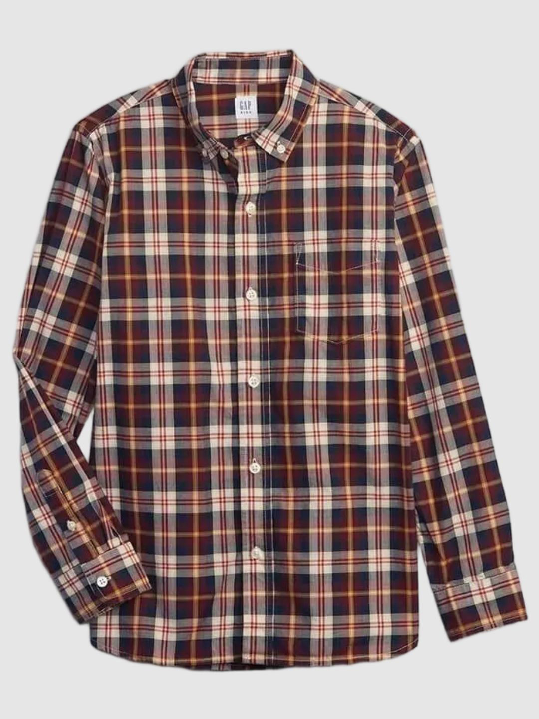 GAP Boys Plaid Button-Down Shirt