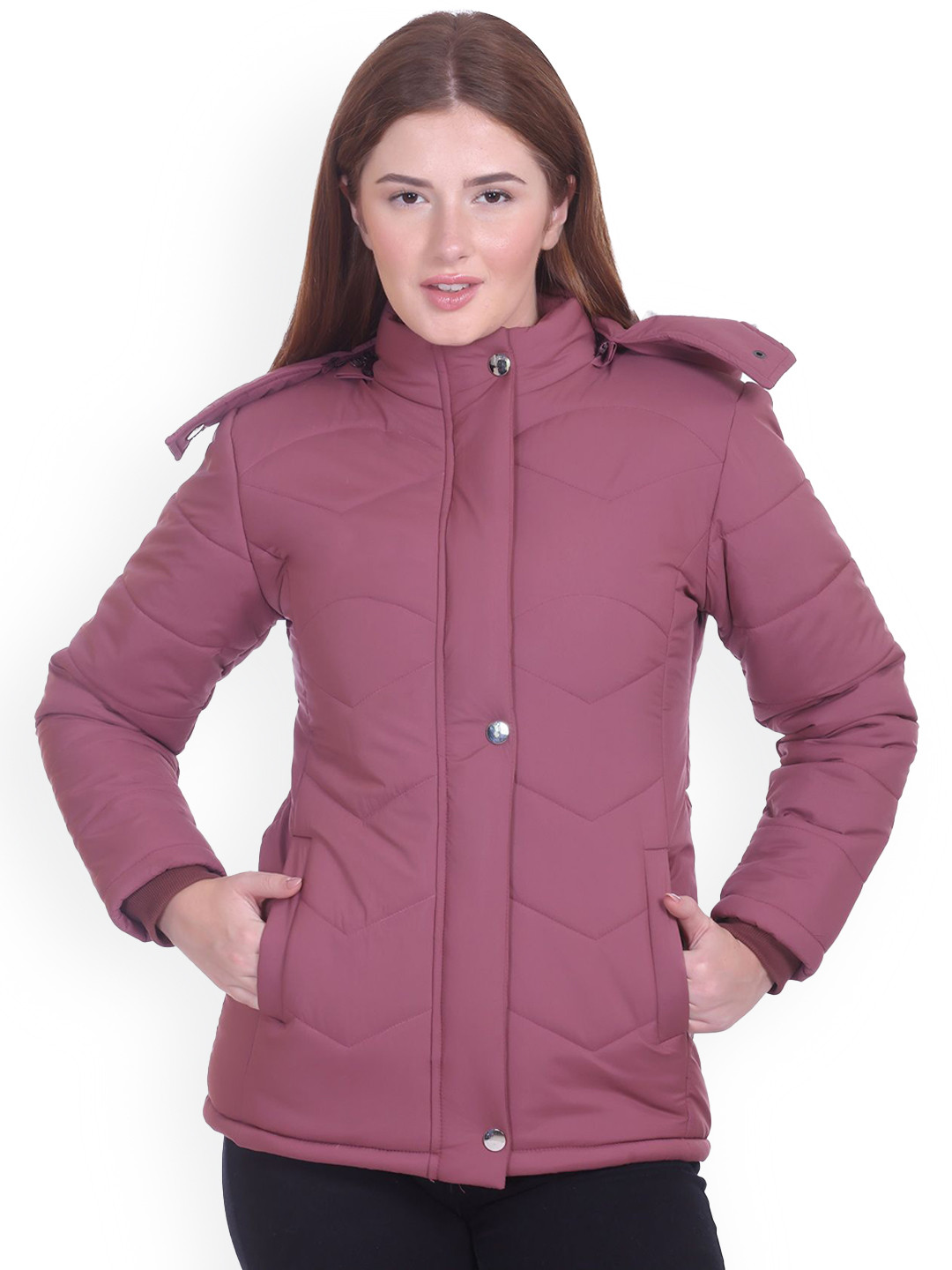 FIRST SLEEP Women Hooded Solid Lightweight Parka Jacket