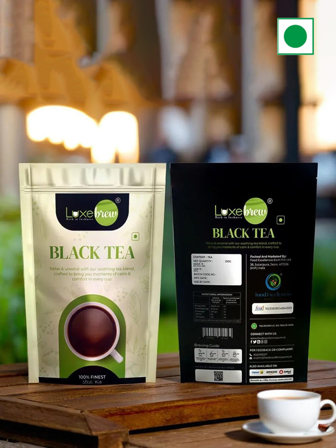 LuxeBrew Aromatic Loose Black Tea - 250 Gm