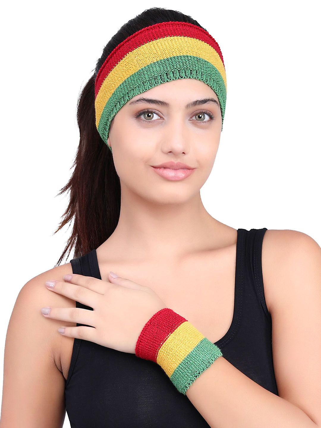 Bharatasya Unisex Bandana Headband With Wristbands