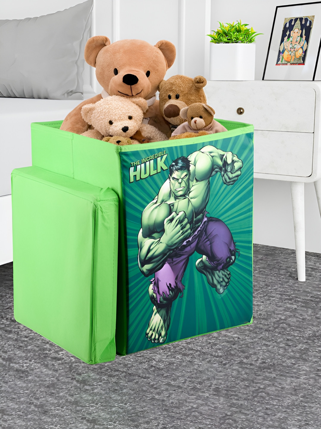 Aura Green & Purple Marvel Hulk Multi-Utility Organisers With Lid
