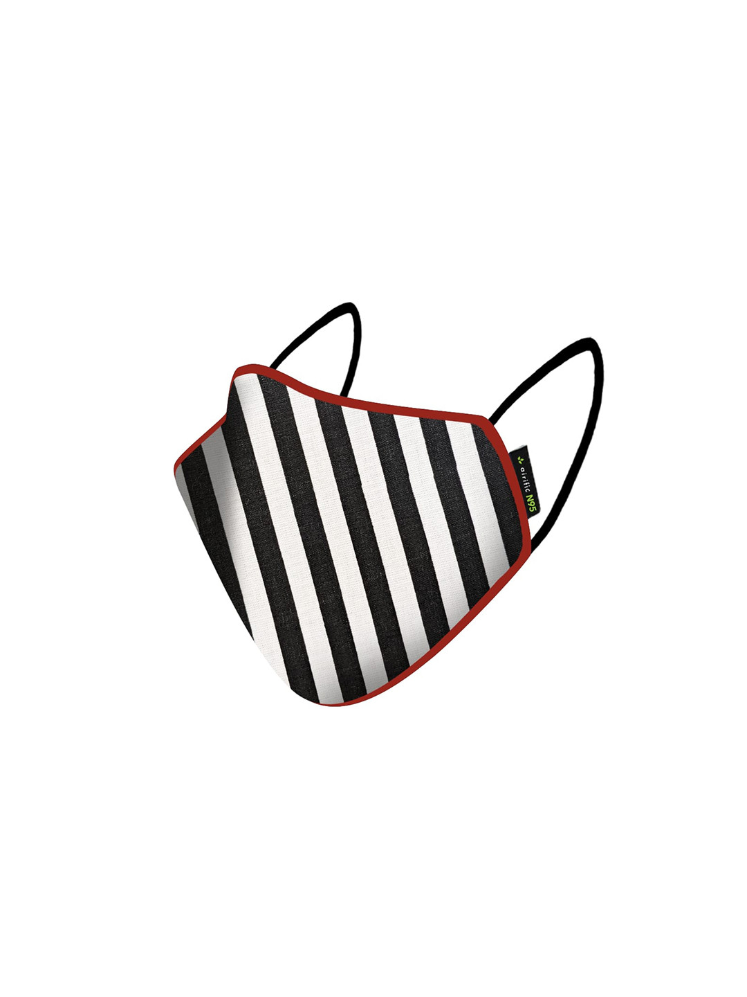 Airific Unisex Black & White Striped 3-Ply N95 Protective Mask