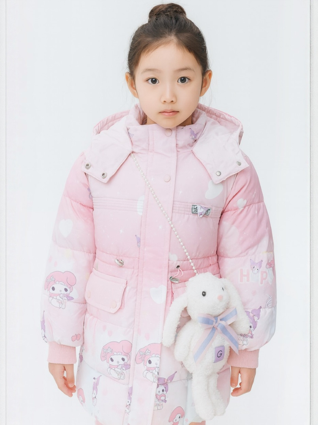 AIDAN PAUL Girls Water Resistant Quilted Jacket
