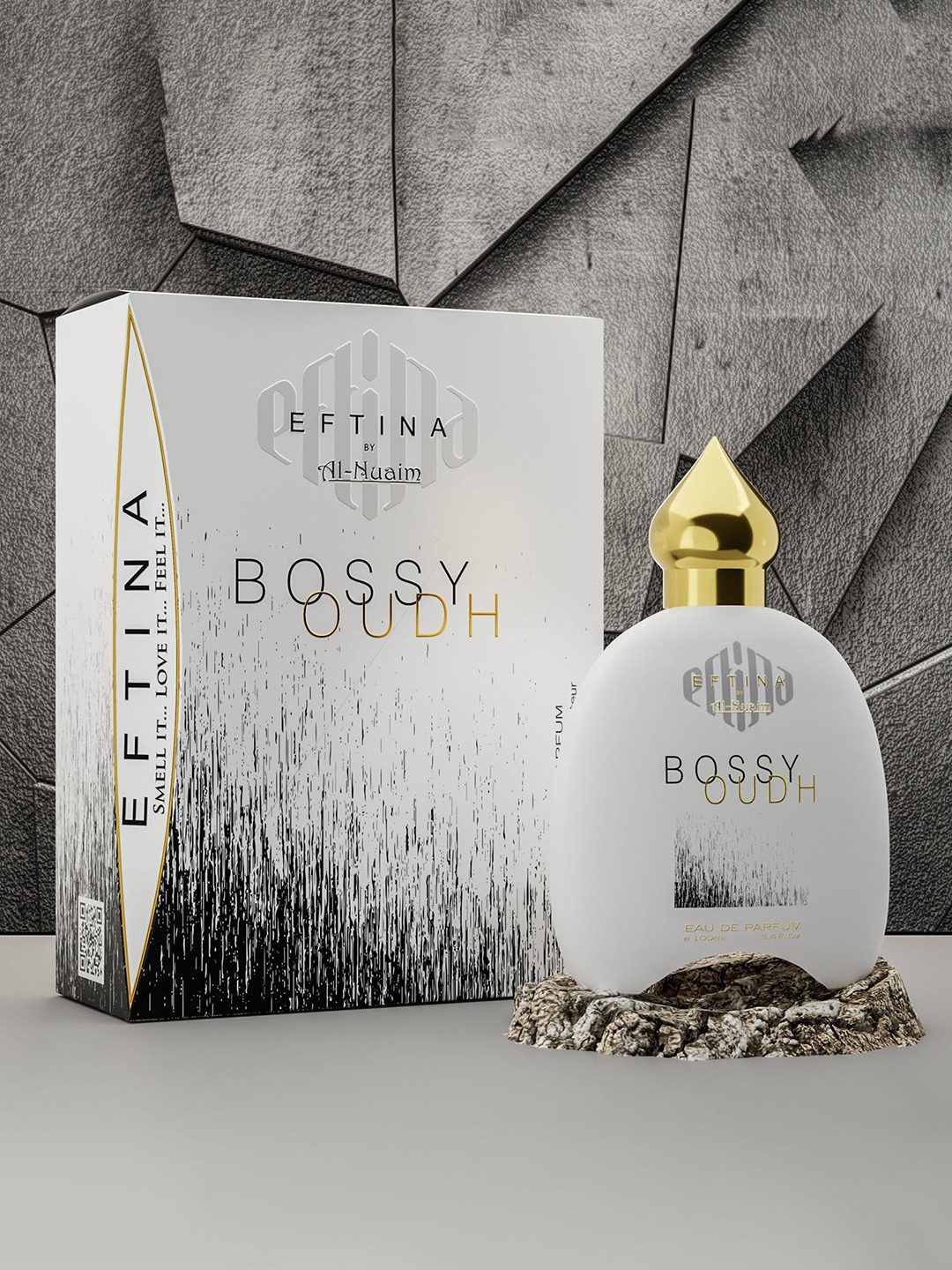 Al-Nuaim Bossy Oudh Long Lasting Eau De Parfum Natural Spray - 100 ml