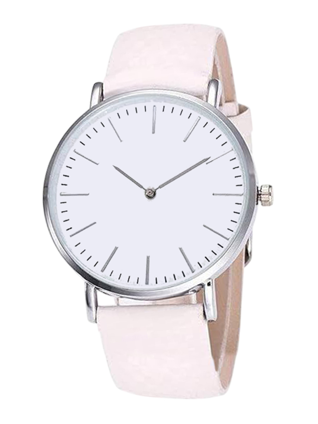 Crispy Unisex Round Brass Printed Dial & Leather Straps Analogue Watch color chaning