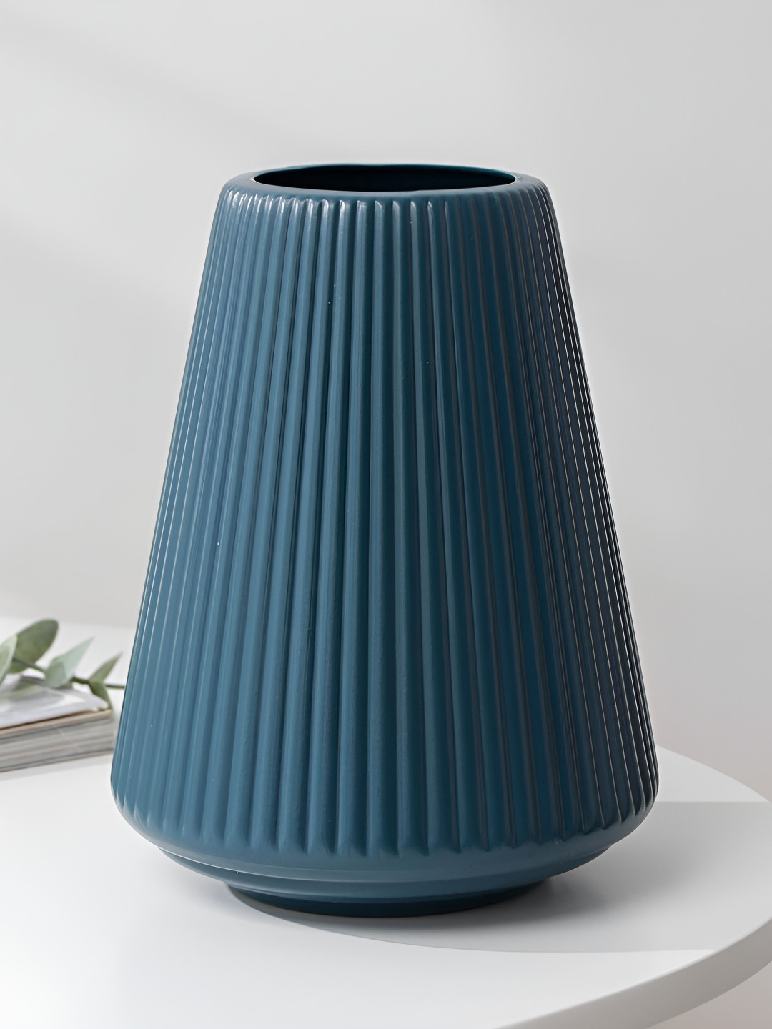 Ascension Blue Textured Flower Vase