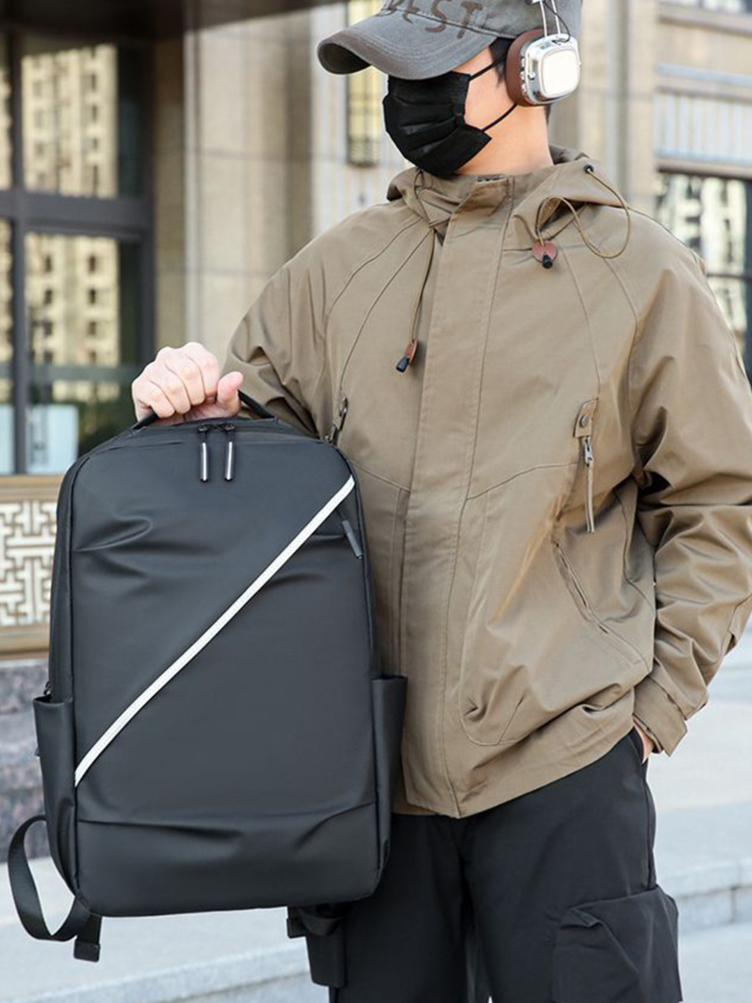 StyleCast x Revolte Men Large Solid Backpacks