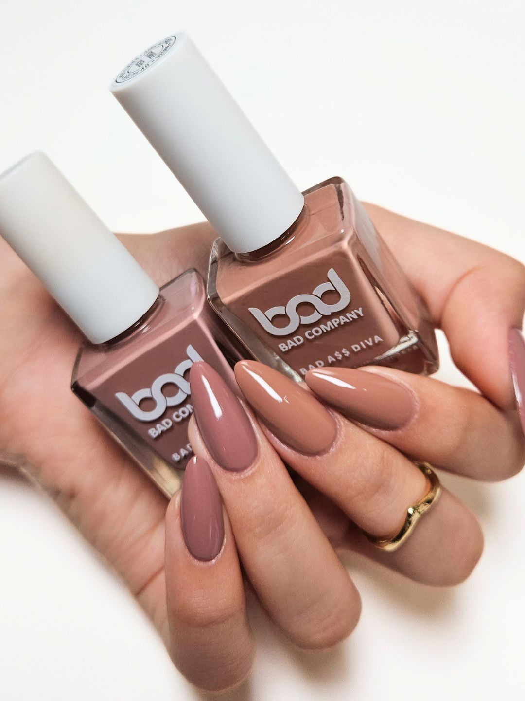 BAD COMPANY Set Of 2 No Toxin Glitter Nail Polish - 10ml Each- Shade - 72 & 96