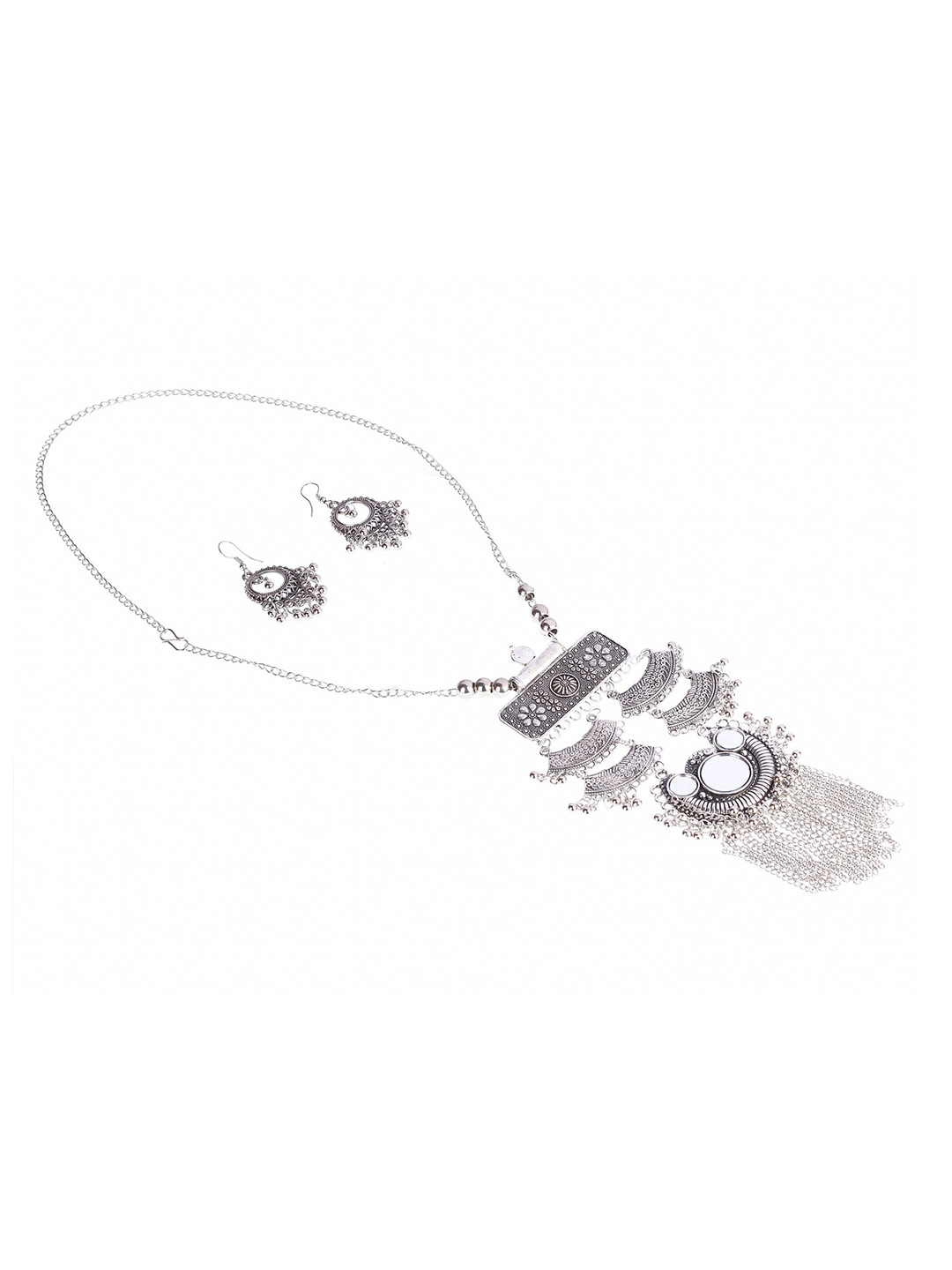 JUST JUNKIES Silver-Plated Alloy Jewellery Set