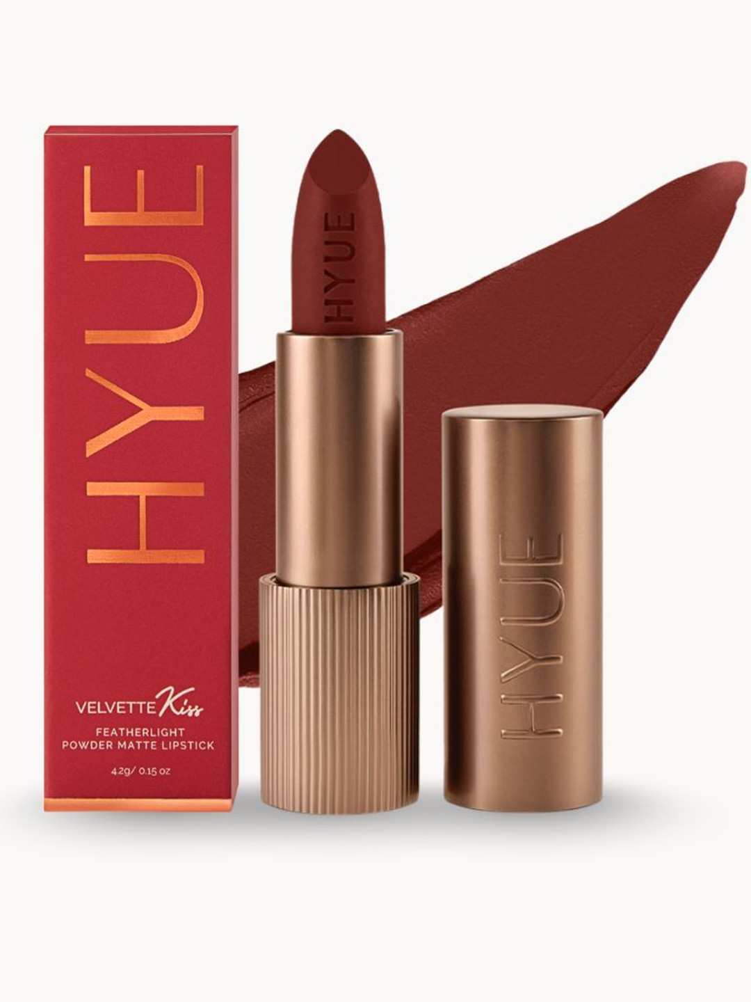 HYUE Velvette Kiss Bullet Matte Lipstick - Toasted Terra - Feather Light and Smudge Proof