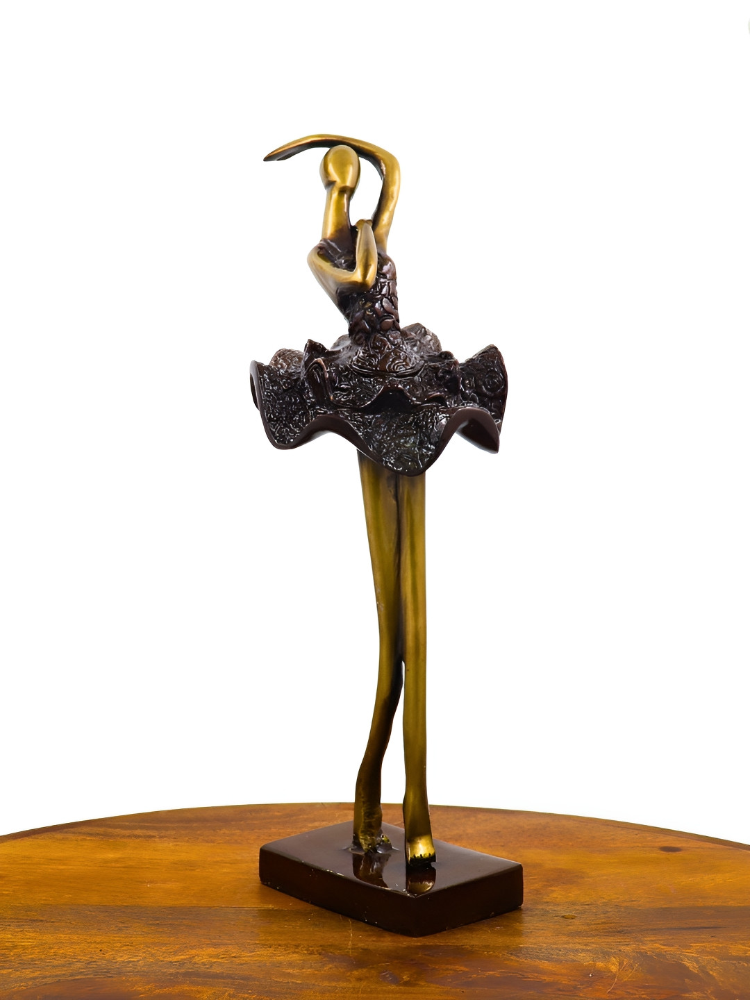 INTERNATIONAL GIFT Copper-Toned & Gold-Toned Dancing Girl Figurine Showpiece