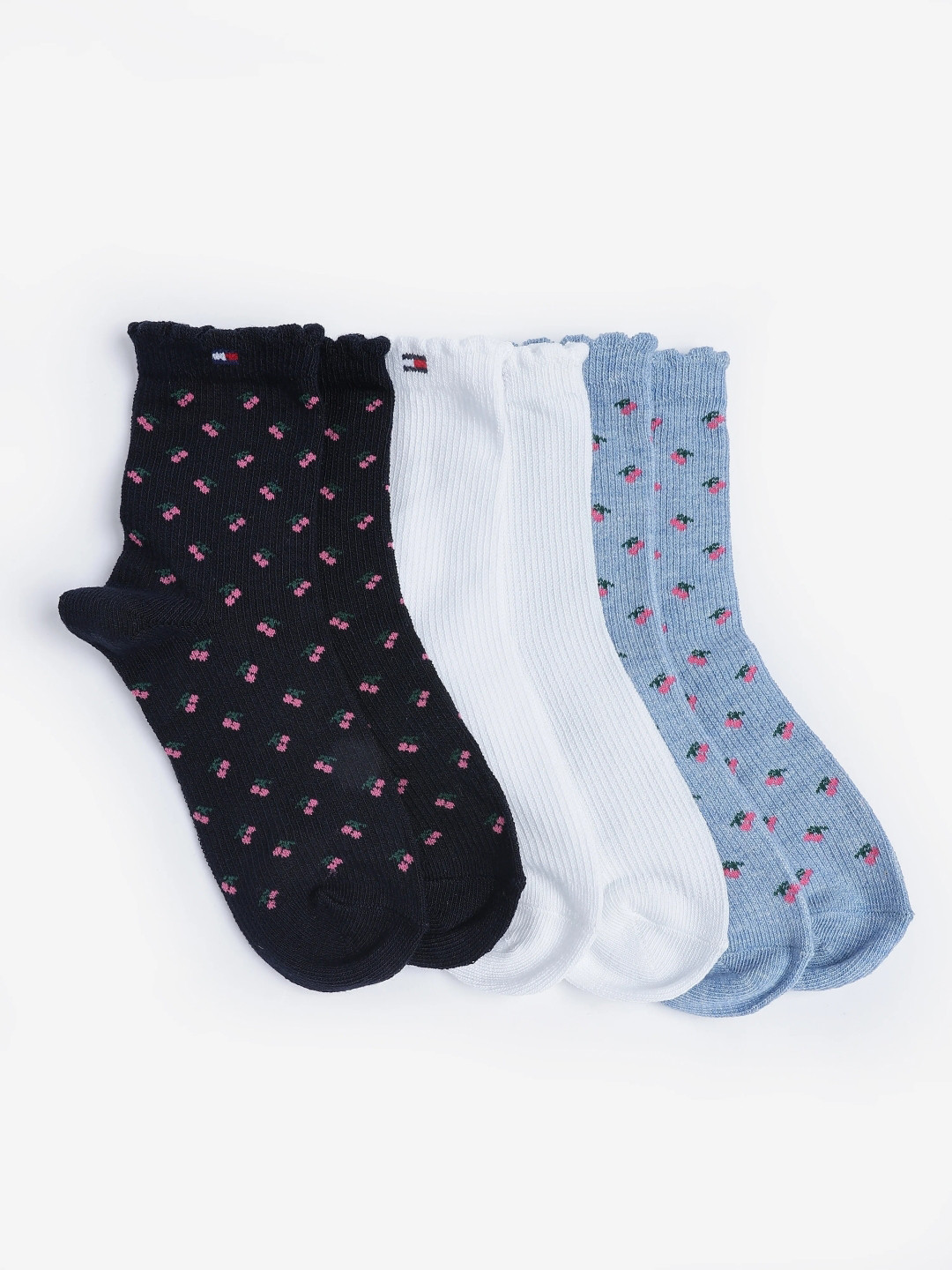 Tommy Hilfiger Boys 3-Pcs Printed Calf-Length Socks