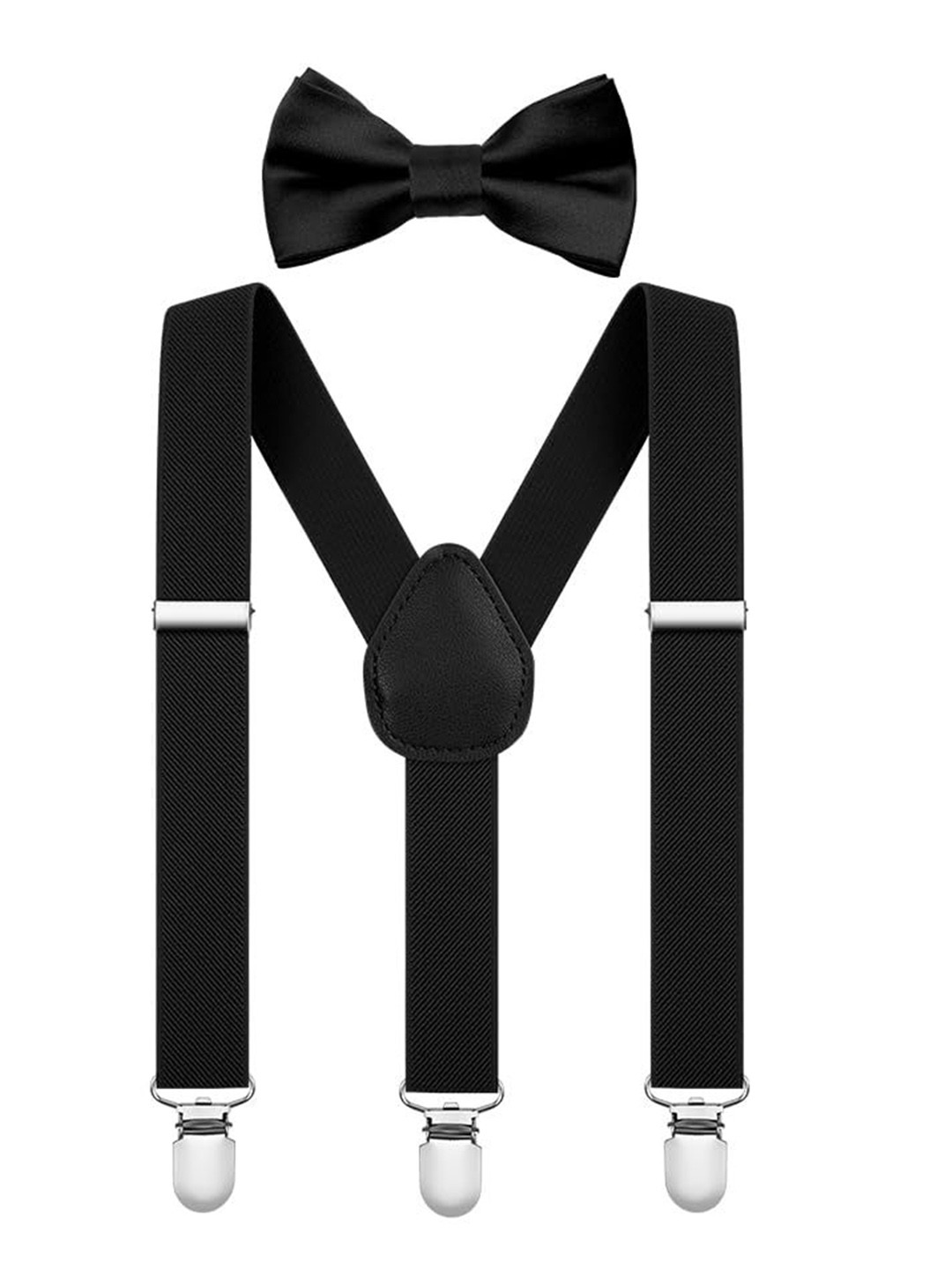 RR DESIGN Boys Adjustable Y-Back Suspender With Pre-Tied Bow