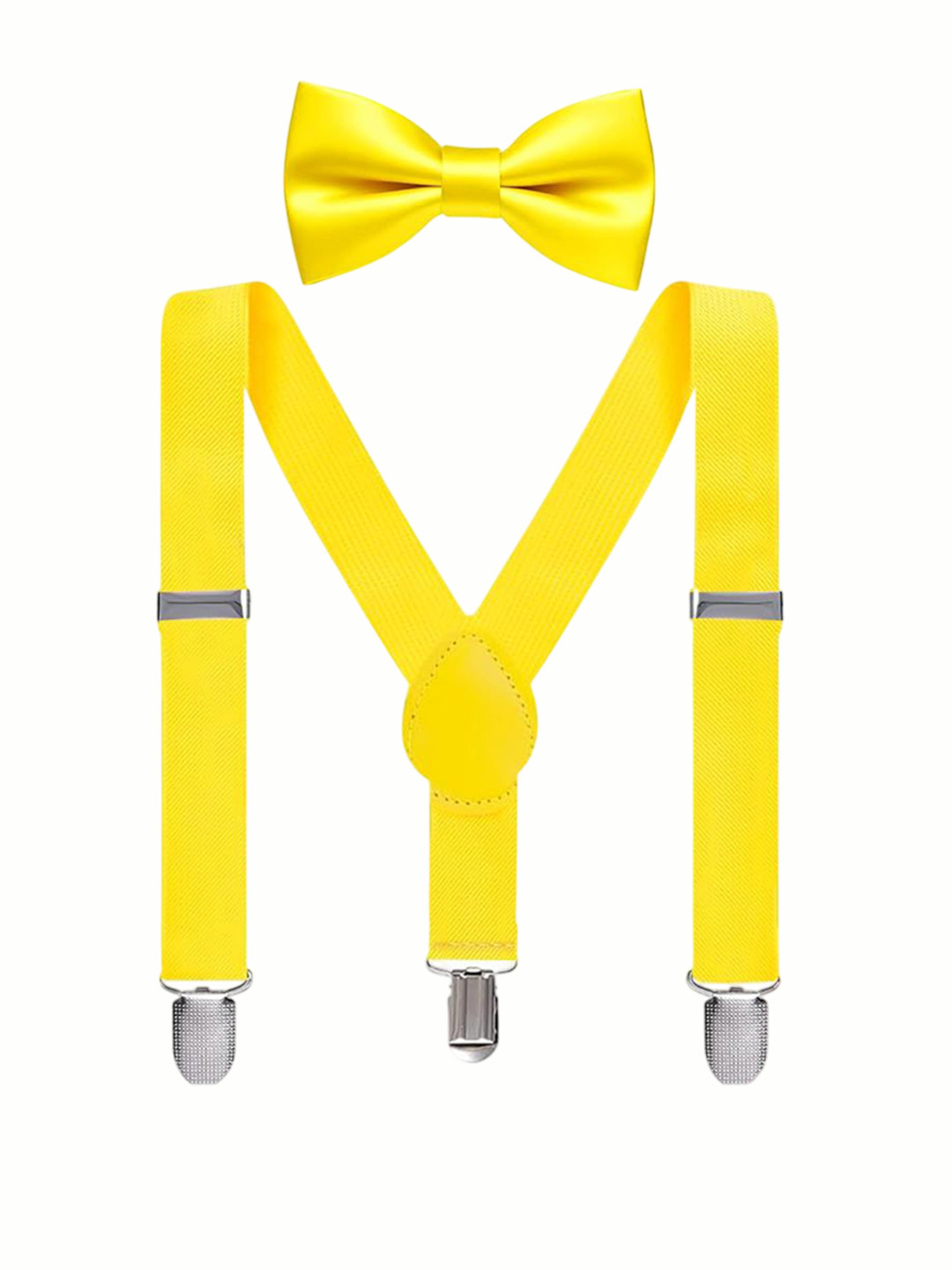 RR DESIGN Boys Adjustable Y-Back Suspenders With Bow Tie
