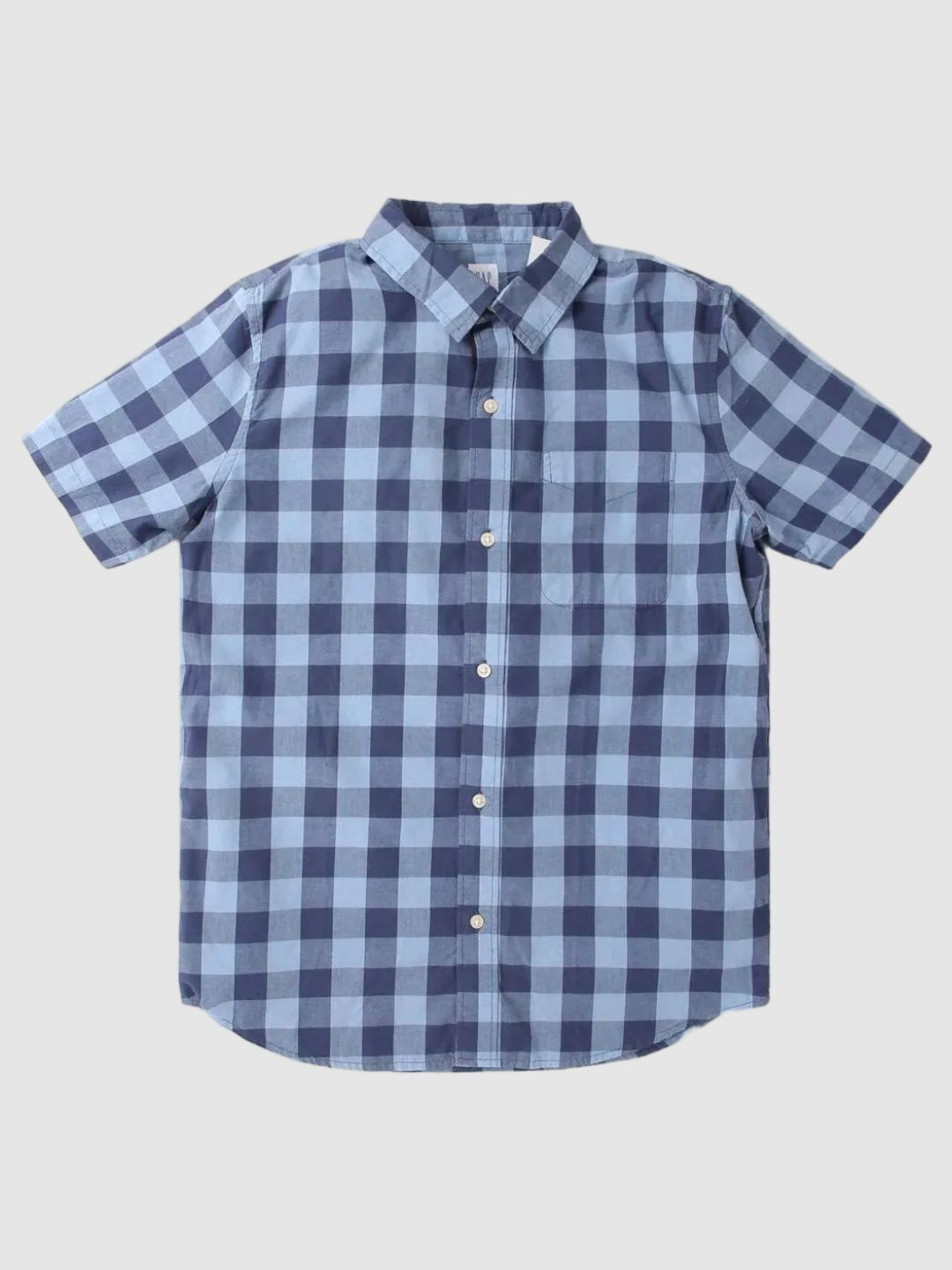GAP Boys Blue Classic Checked Casual Shirt