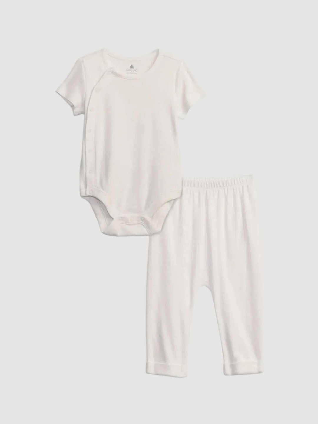 GAP Boys Patch Embroidered Skinny Fit Natural-Rise Pure Cotton Trousers