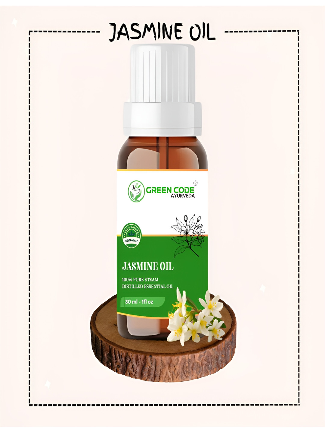 GREEN CODE AYURVEDA Jasmine Essential Oil - 30 ml