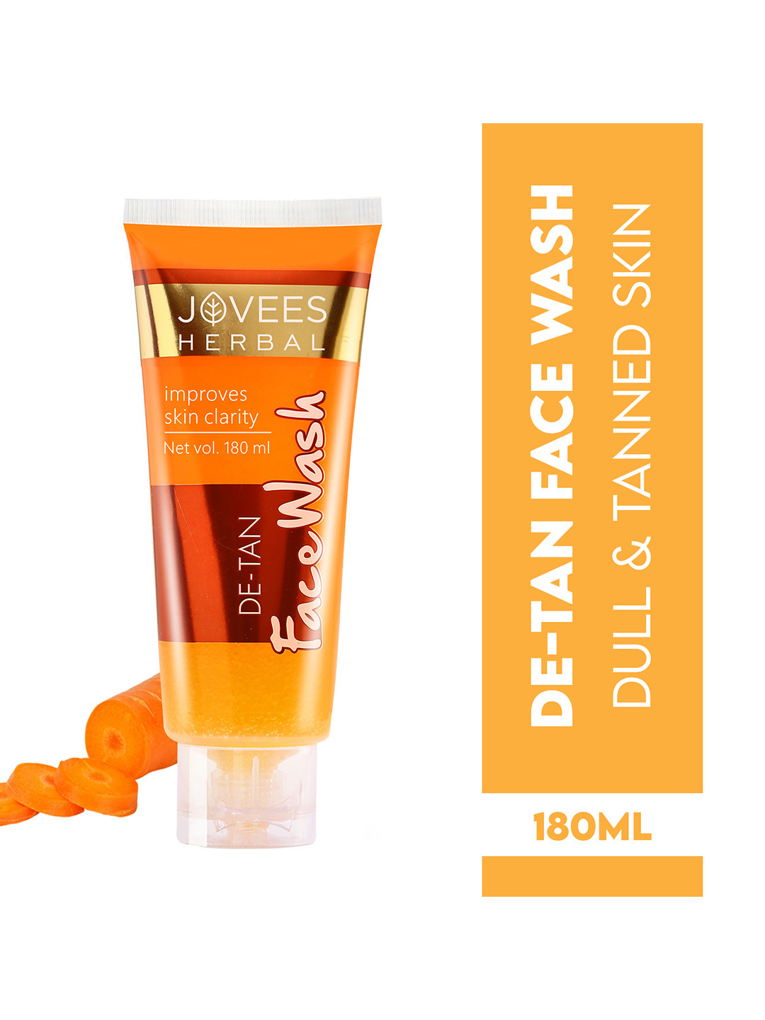 Jovees Herbal Detan Facewash For Glowing & Brightening Skin - 180 ml