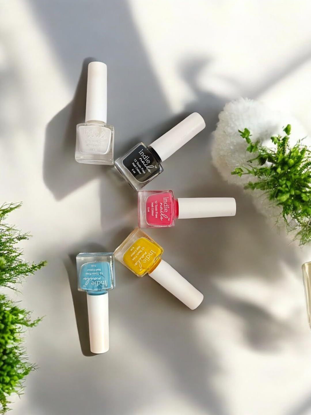 Indie Nails Set of 5 Vegan & Cruelty-Free Quick Dry Nail Polish