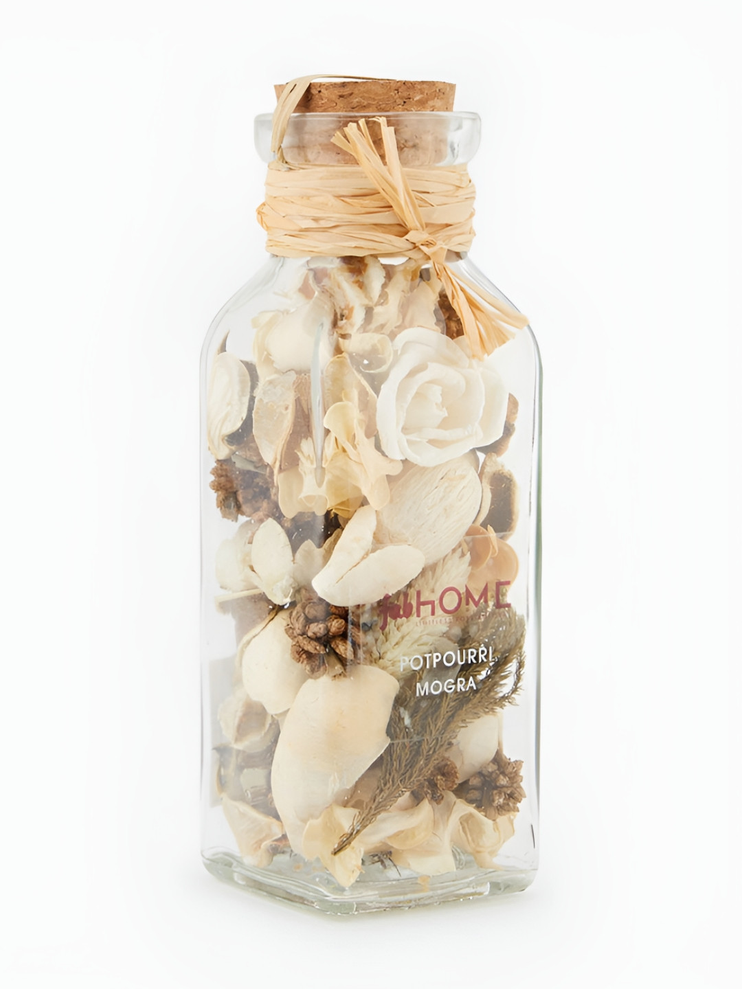 Fabindia Beige & Transparent Textured Mogra Potpourri Flower