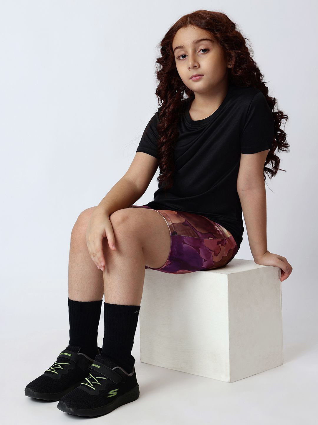 UMILDO Girls Short Sleeves T-shirt With Shorts