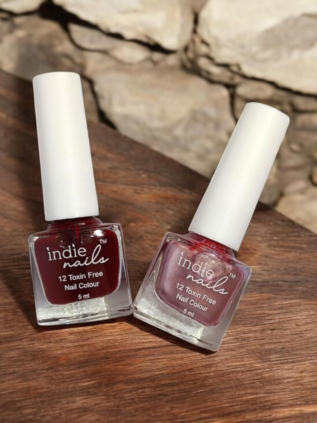 Indie Nails Women Pack Of 2 Cherry Blossom Color Nail Polish