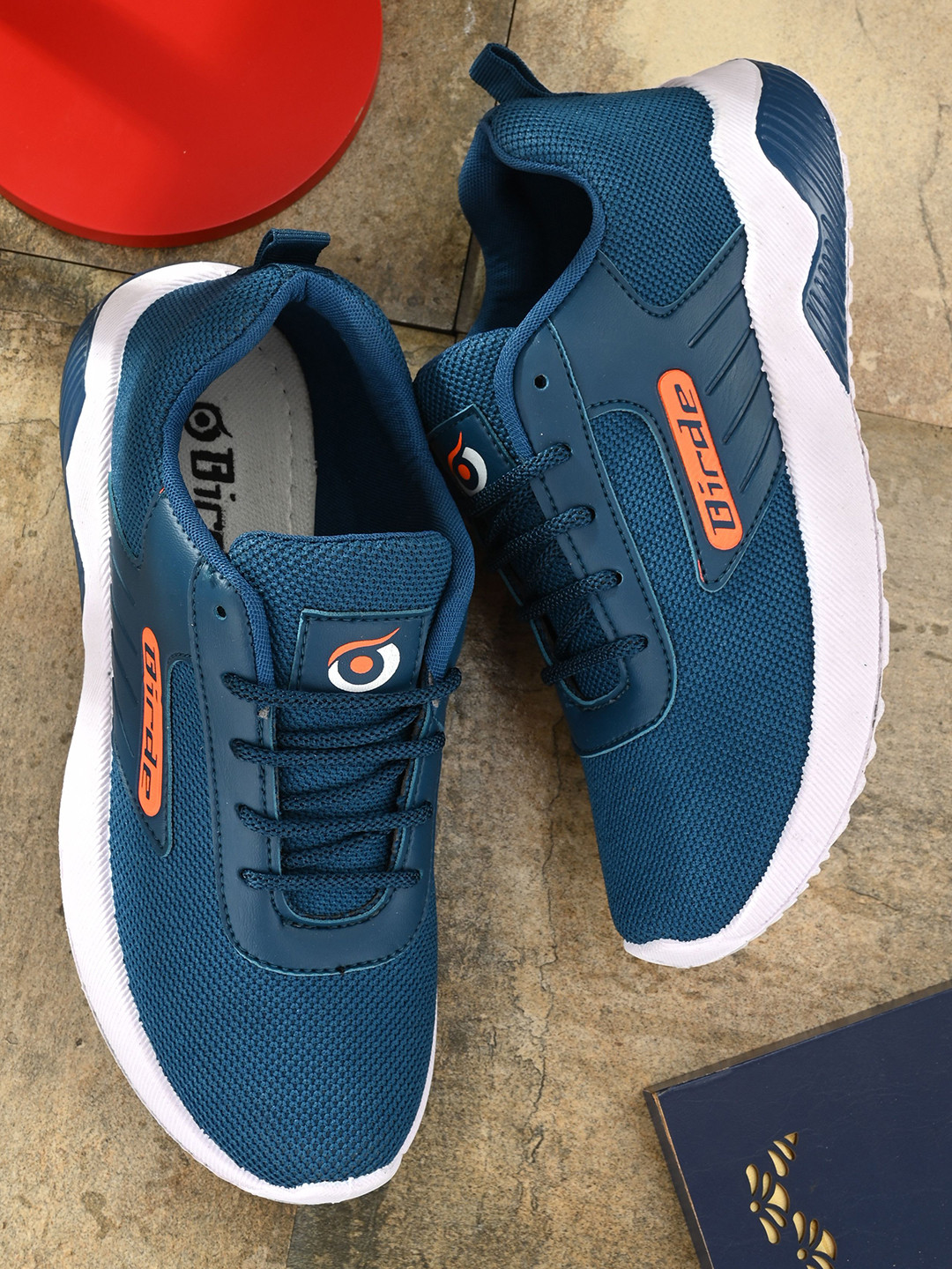 BIRDE Pack Of 2 Men Woven Design Sneakers